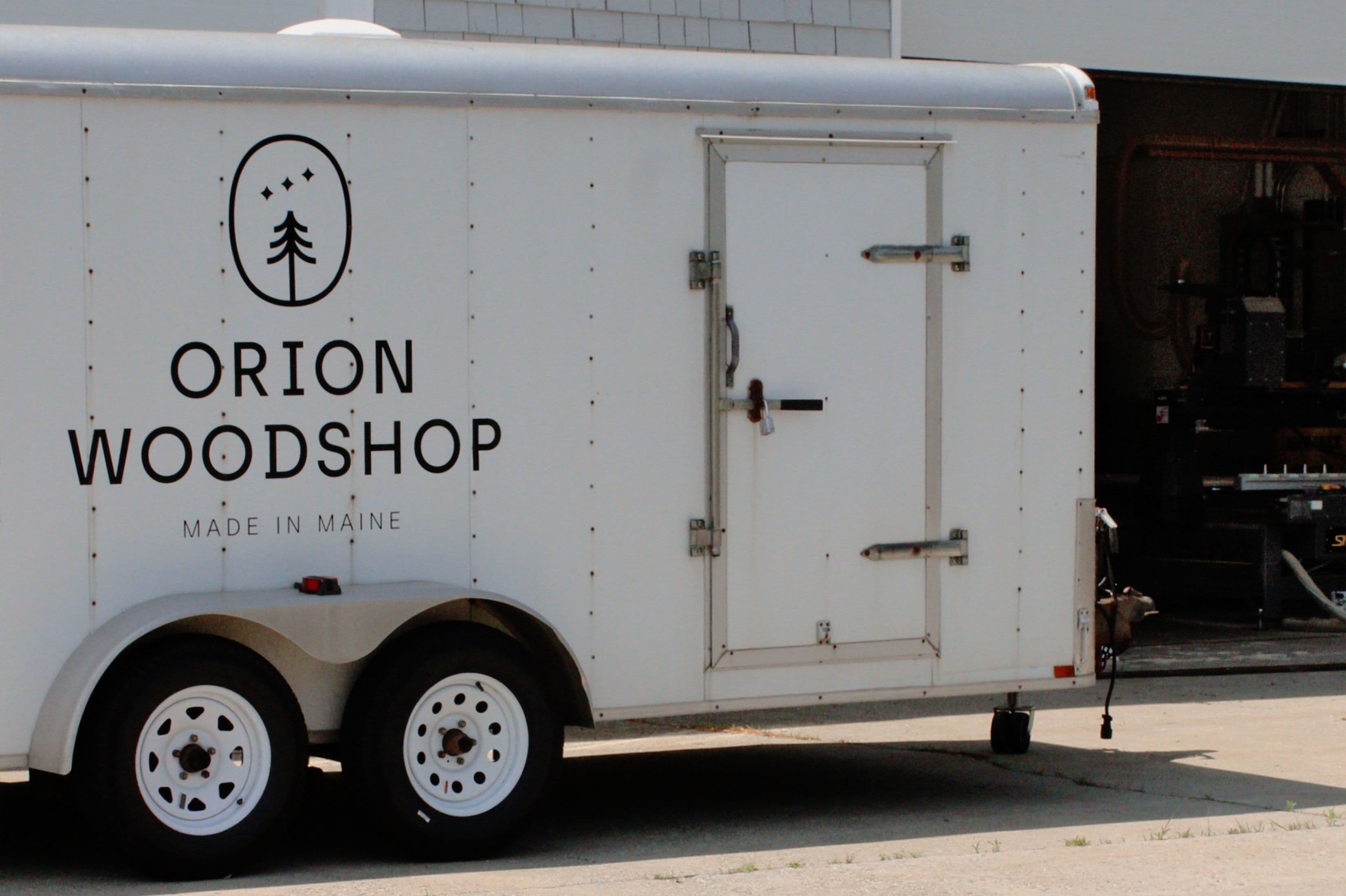 Orion Woodshop trailer.